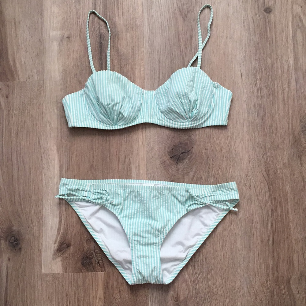 JCrew Seersucker Bikini